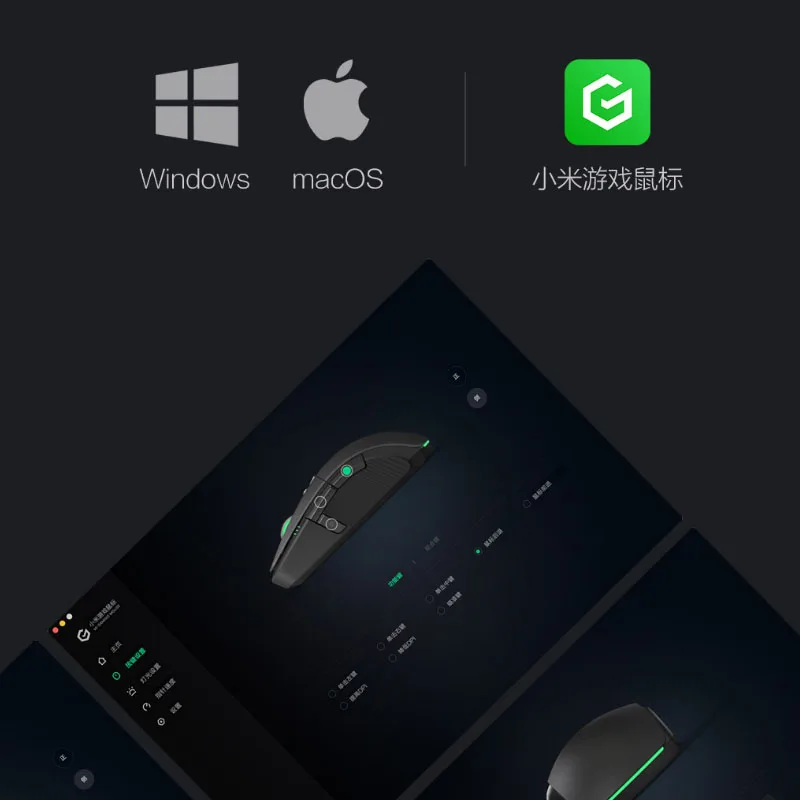 Xiaomi игровая мышь Проводная/Беспроводная 2,4 ГГц 7200 dpi 6 кнопок для видеоигр настольный офисный ноутбук Windows Поддержка MacOS Windows