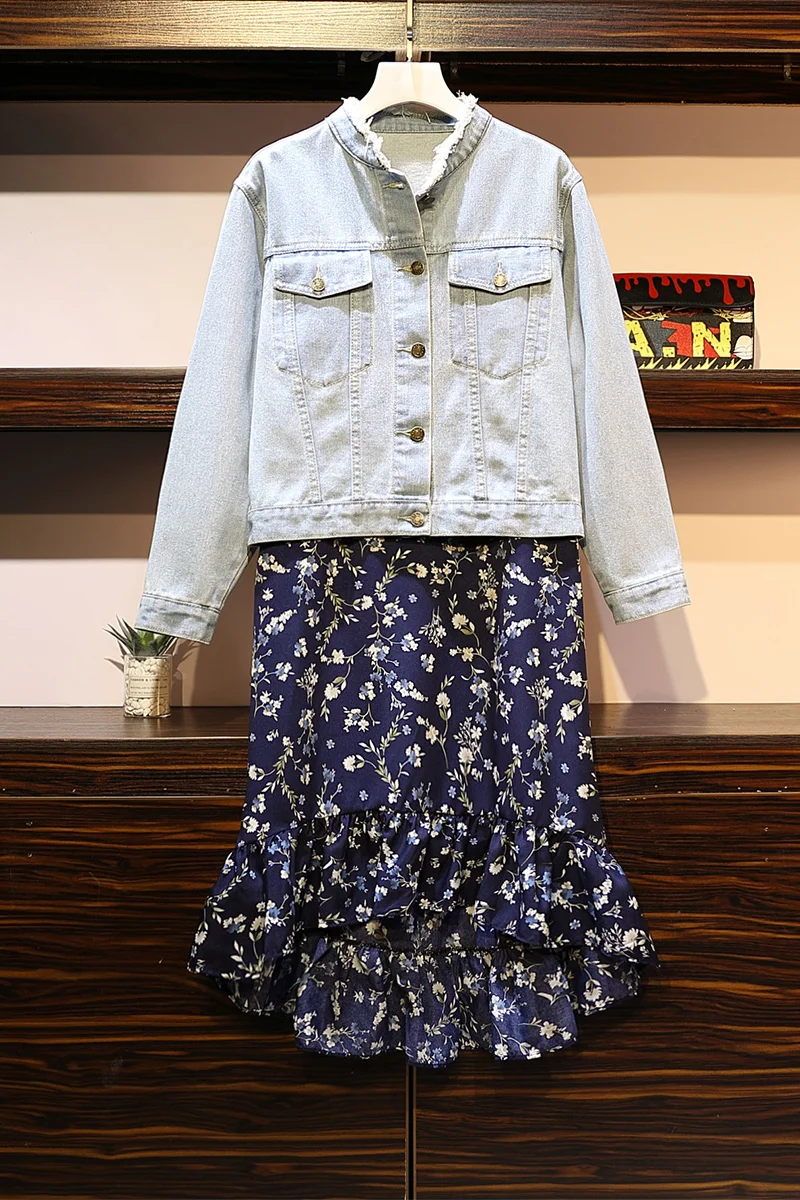 Актуальный большой размер женская модная юбка на бретельках с цветочным принтом