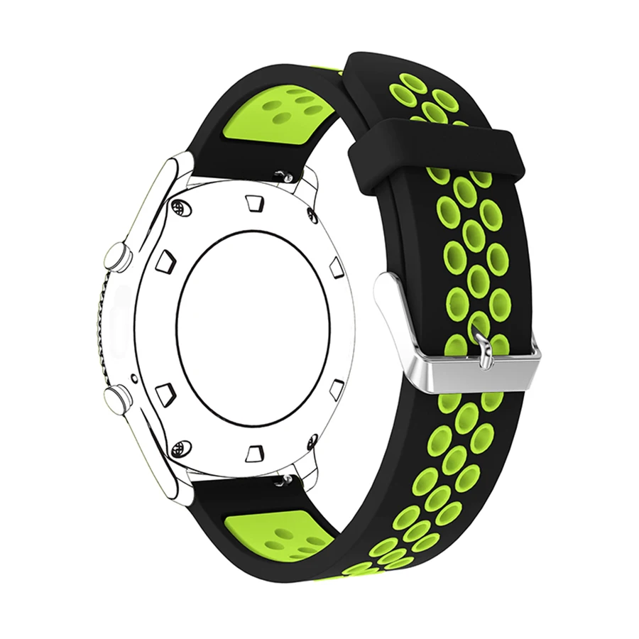 15 цветов дышащий силиконовый ремешок для samsung Galaxy Watch Active 42 мм сменный ремешок для часов спортивный браслет 20 мм