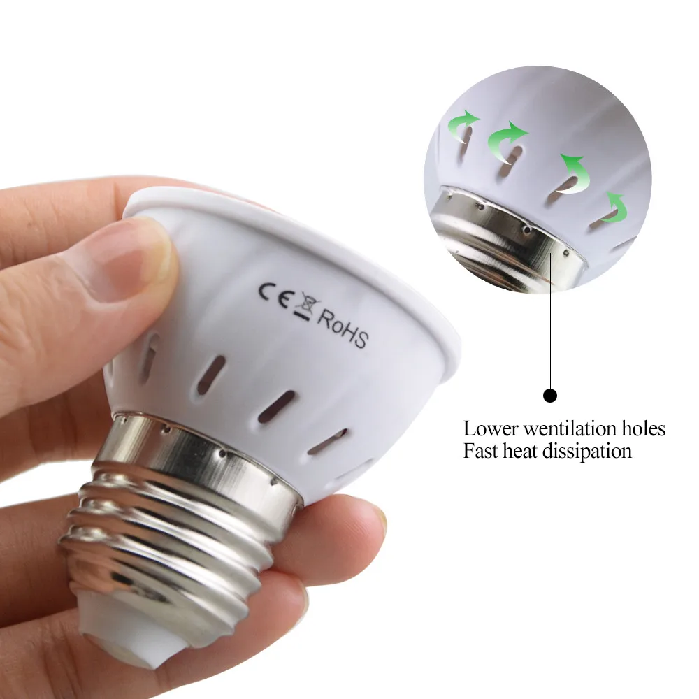 AmmToo E27 MR16 GU10 LED прожектор AC 220V Led свет 4W 6W 8W 5733 SMD Bombillas Ampul Lamparas лампы для внутреннего