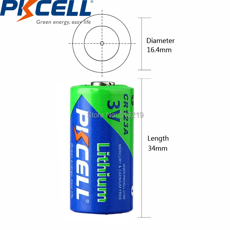 8 шт. PKCELL CR123A 3V Батарея CR123A CR123 CR17345(CR17335) 16340 CR 123 CR17335 123A 2/3A Батарея литиевые батареи для Камера