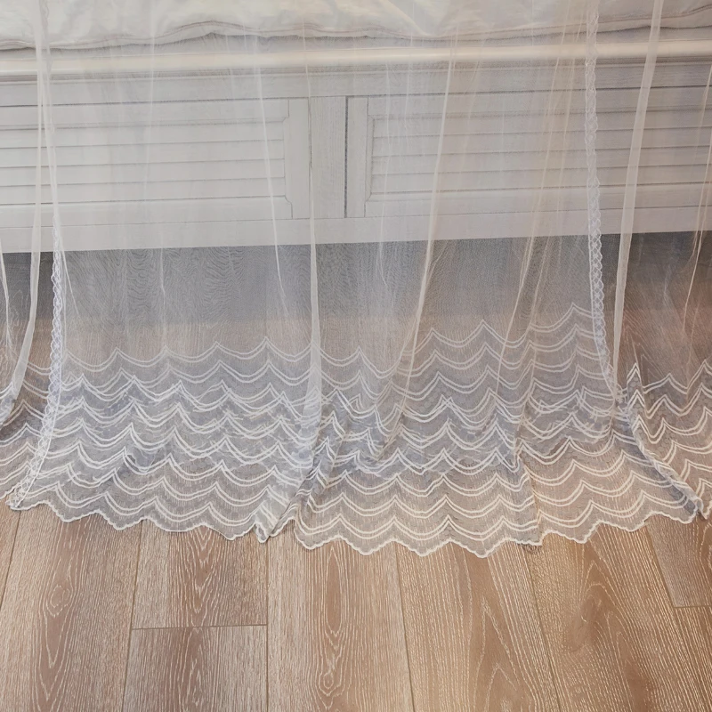 Роскошная кружевная напольная телескопическая сетка от комаров в дворцовом