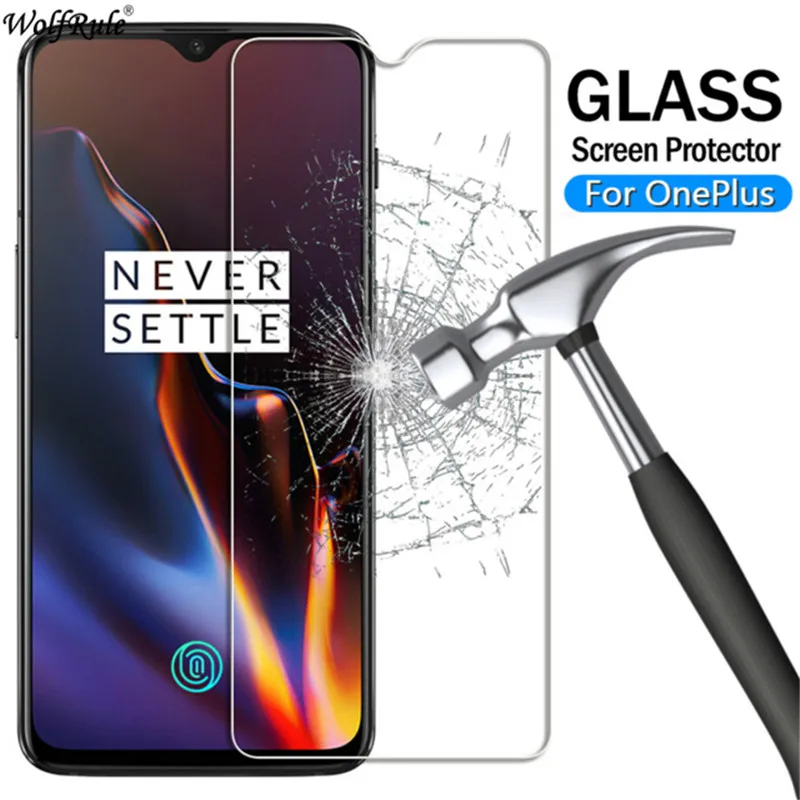 2 piezas de vidrio Protector de pantalla Oneplus 7 vidrio templado para Oneplus 7 pel&iacute;cula de vidrio Anti ara&ntilde;azos para Oneplus 7 One Plus 7 vidrio de tel&eacute;fono-1