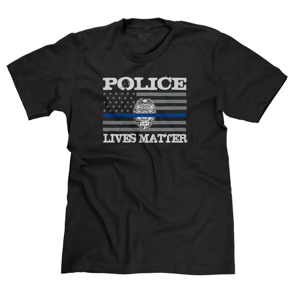 С надписью Police Lives Matter тонкая Голубая линия Dallas Чикаго Поддержка местные копы 2019