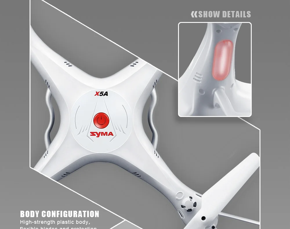 SYMA X5A Радиоуправляемый Дрон 2,4G 4CH воздушный Квадрокоптер Радиоуправляемый вертолет Дрон 360 градусов рулон Безголовый режим радиоуправляемые игрушки для детей