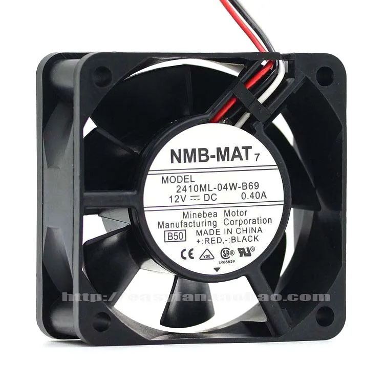 NMB MAT 2410ML 04W B69 B50 DC 12V 0.40A 60x60x25 мм вентилятор охлаждения сервера|square fan|server fandc fan 12v |