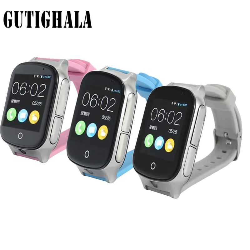 Gutighala модные умные часы детские наручные A19 3G Wi-Fi gps локатор трекер Smartwatch с камерой