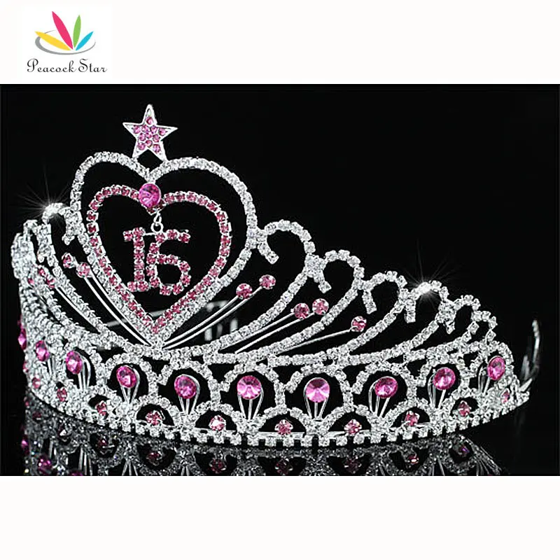 Тиара Павлин звезда для дня рождения 15 и 16|quinceanera tiaras|star tiaratiara stars |
