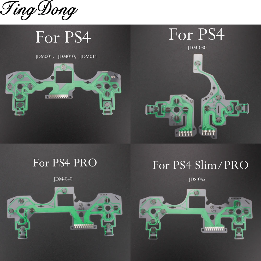 TingDong запасные кнопки для PS4 Dualshock 4 Pro тонкая фотопленка клавиатура гибкий кабель