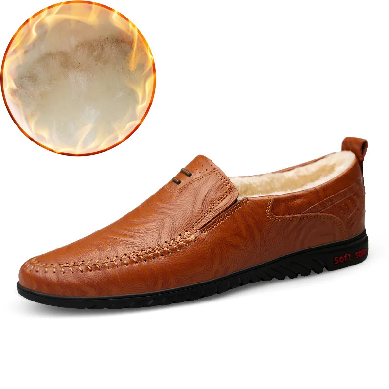 

Fashion unique and trendy Genuine Leather casual men's shoes high-grade leather single shoes oil wax leather men's shoes