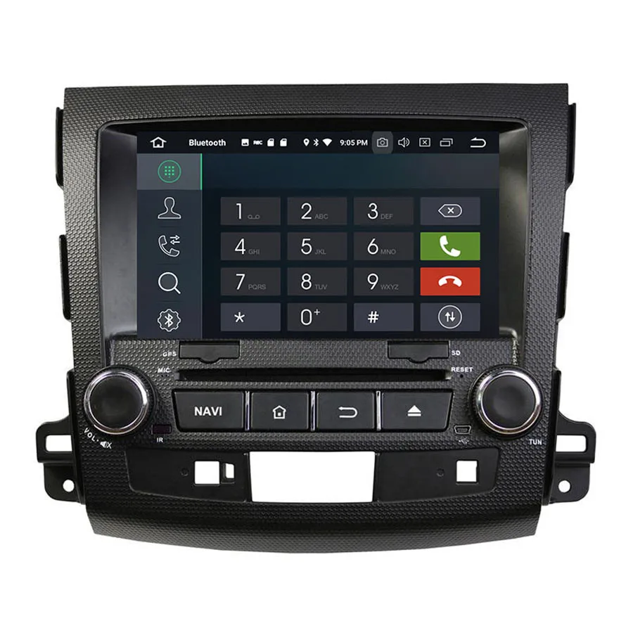 Navirider gps навигация для MITSUBISHI OUTLANDER II сенсорный экран автомобильный DVD android 9,0 64 Гб rom радио bluetooth плеер стерео