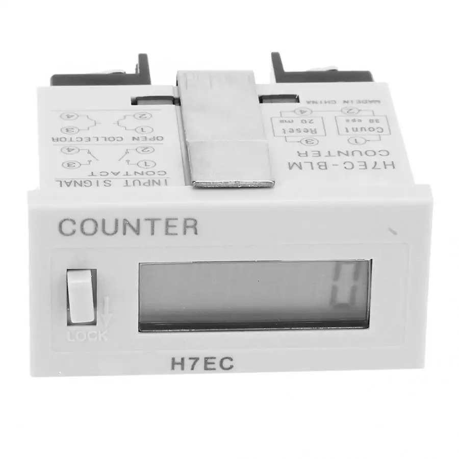 H7EC-BLM цифровой электрический счетчик Totalizer без входного напряжения с 6-значным