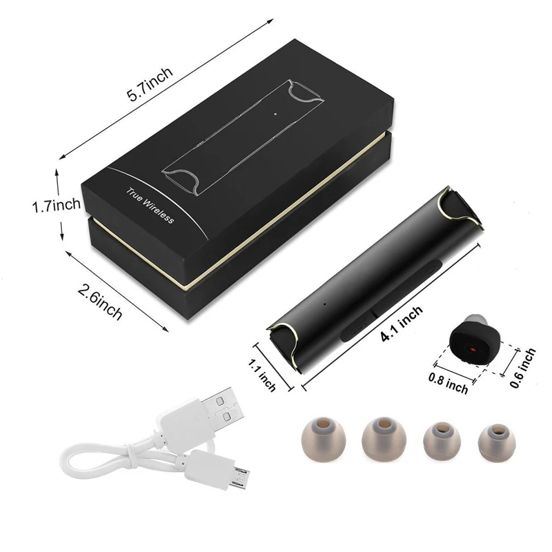 RIKYA S2 Bluetooth 4,2 TWS Mini Bina 7 водонепроницаемая Спортивная bluetooth-гарнитура бинауральная Беспроводная bluetooth-гарнитура
