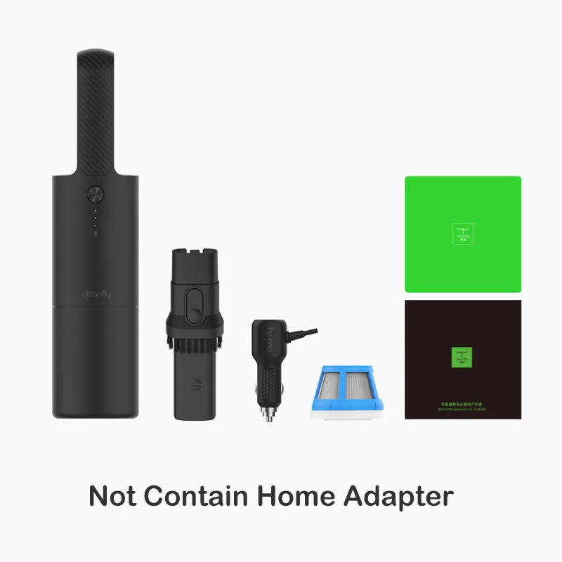 No Adapter Xiao mi jia Cleanfly автомобильный пылеочиститель Coclean mi ni портативный беспроводной mi Быстрая зарядка два типа для домашнего использования и очистки автомобиля - Цвет: No Adapter