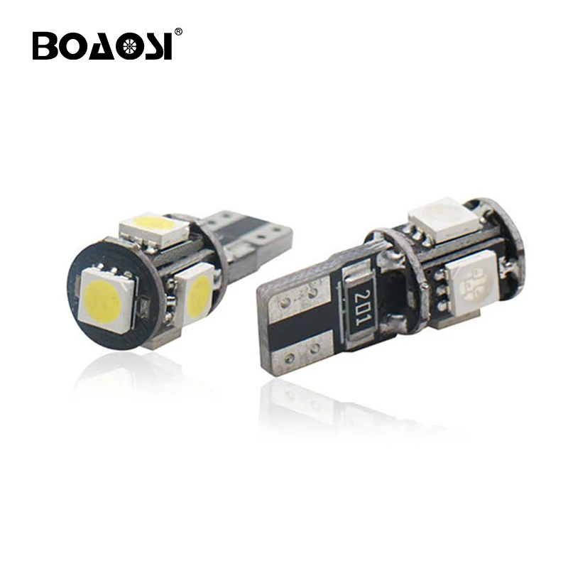 

6 PCS Super Bright Canbus No Error SMD5050 T10 W5W 168 194 Car LED Reading Mirror License Plate Width light