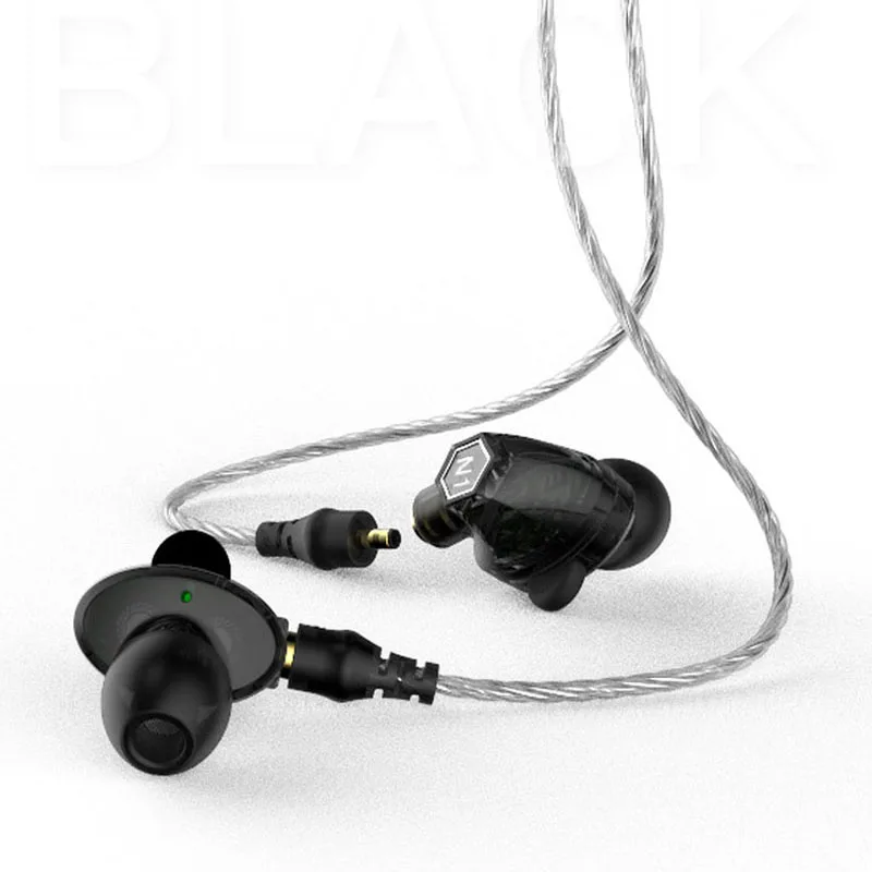 Hot VJJB N1 In Ear Earphone Double Dynamic Diy Hifi Bass Auriculares with Mic Cable + Audio for Phone Tablet Computer | Электроника