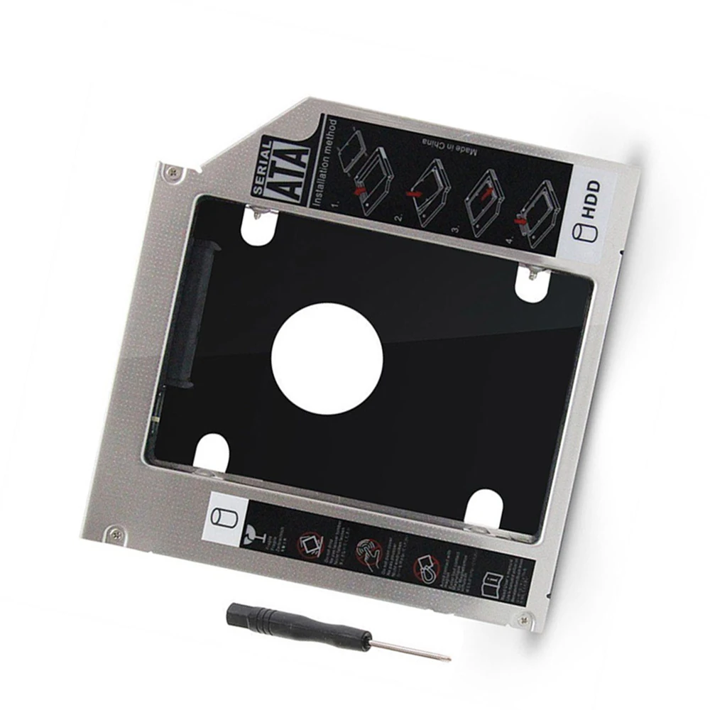 Универсальный SATA 2-й жесткий диск SSD HDD Caddy bay адаптер для HP DELL ASUS ACER TOSHIBA SAMSUNG LENOVO SONY