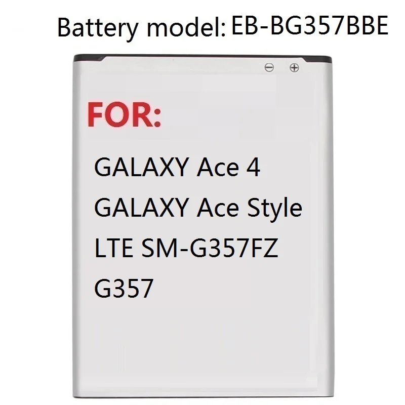 

EB-BG357BBE батареи для Samsung Ace 4 GALAXY Ace Style LTE SM-G357FZ G357 запасная батарея 1900mAh