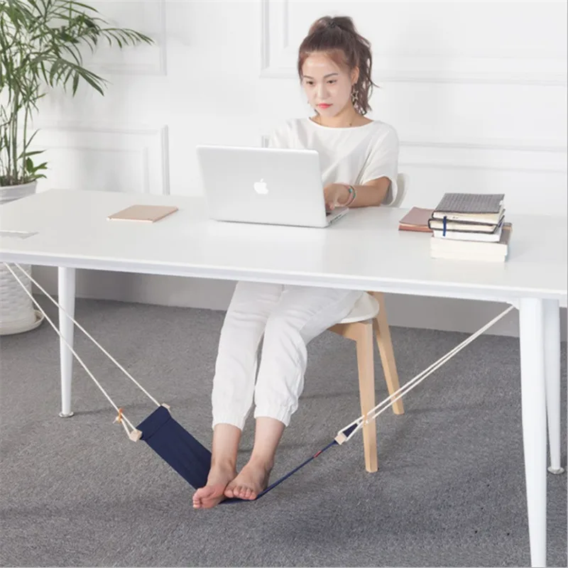 

8 Color FUUT Mini Office Foot Hammock Leisure Home Furniture Desk Hamac Chair Feet Tool Outdoor Rest Table Stand Study Hamak