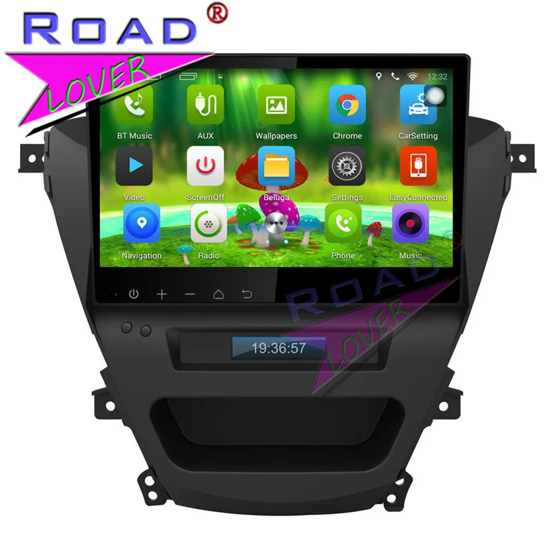 TOPNAVI Android 6 0 2G + 32GB 10 1 &quot1024*600 автомобильный медиа центр видео для Hyundai Elantra 2012 Стерео