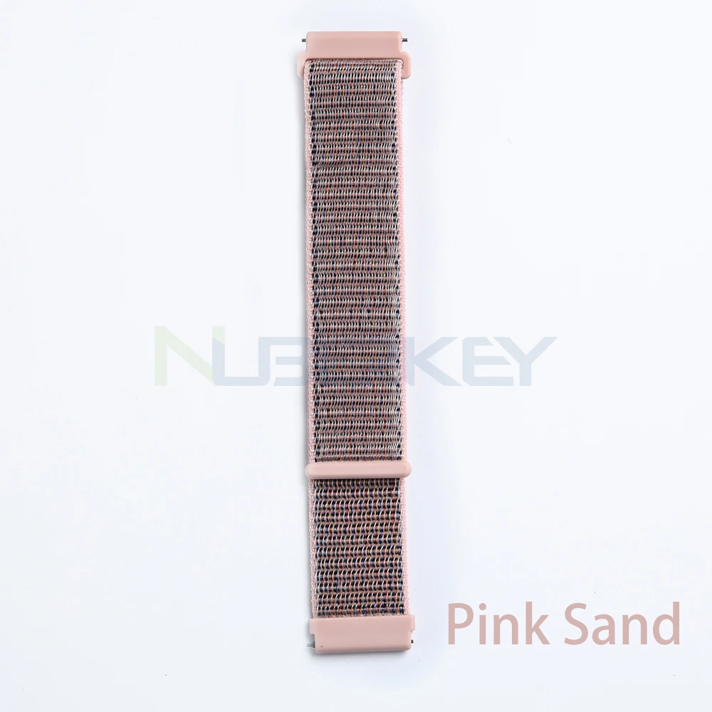 Pink Sand Спортивный сменный тканый нейлоновый ремешок для Fitbit Versa, дышащий регулируемый ремешок с застежкой, ремешок для часов Fitbit Versa, Смарт-часы - Цвет: Pink Sand