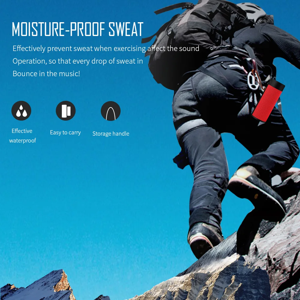 Портативный беспроводной Bluetooth динамик открытый сабвуфер водонепроницаемый с