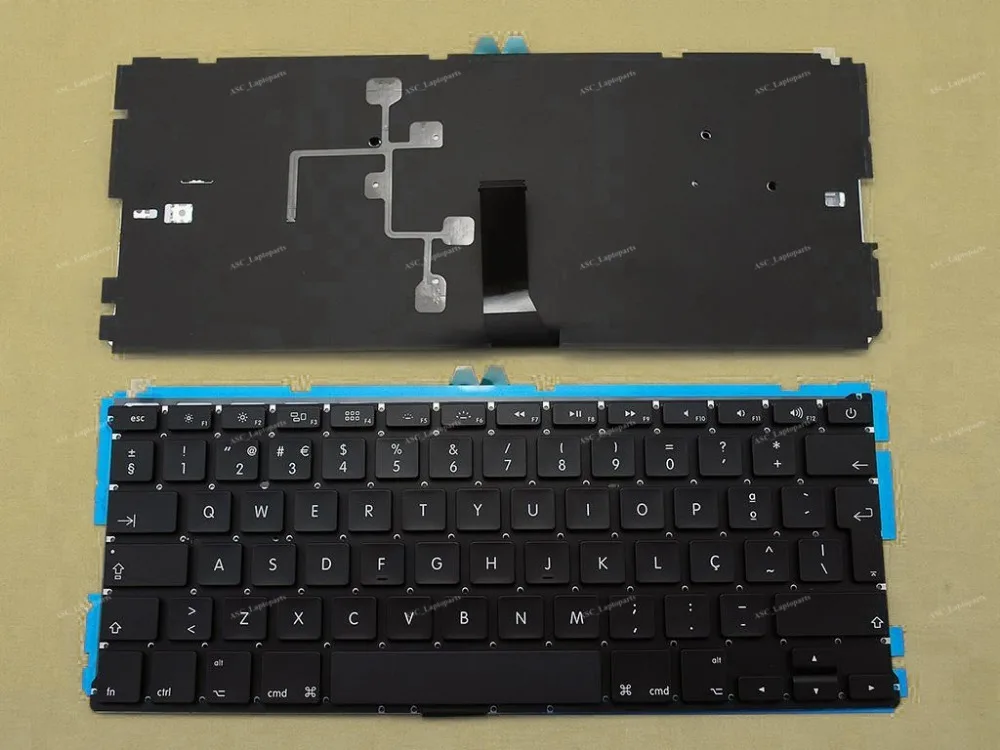 

Новая клавиатура с португальской раскладкой Teclado для APPLE Macbook Air A1369 13 дюймов 2011 - 2014 черная подсветка