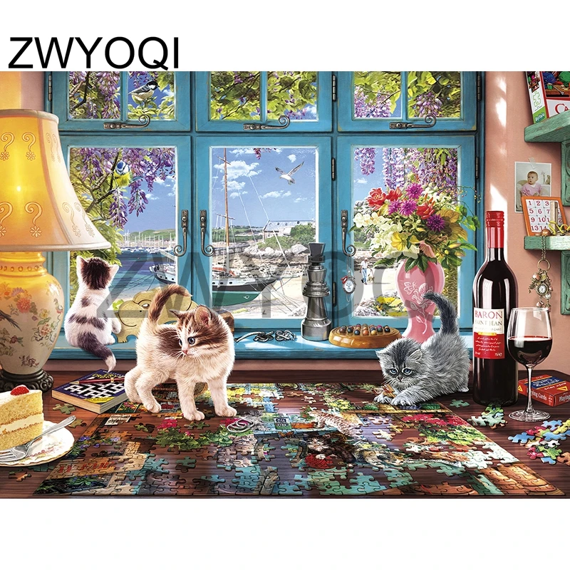 5D алмазная живопись сделай сам полная круглая Алмазная вышивка крестиком