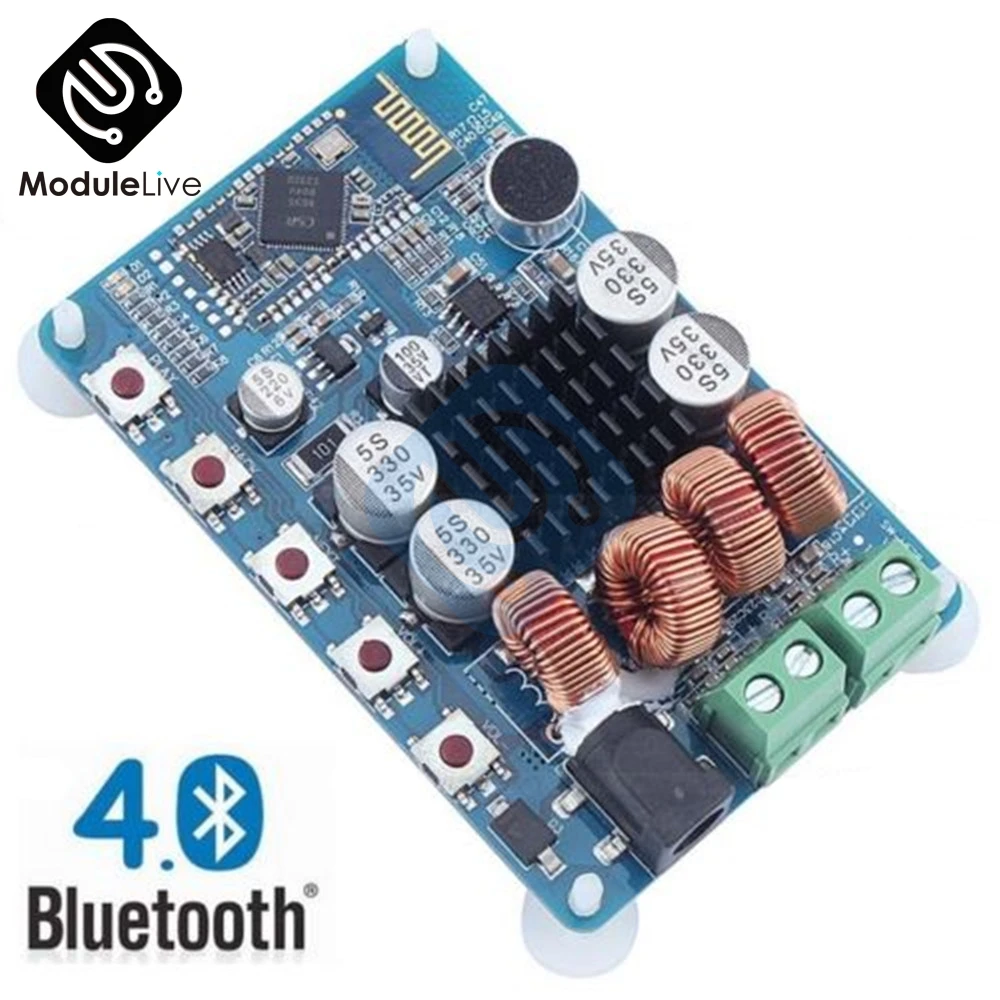 Усилители TPA3116 50 Вт * 2 беспроводной цифровой приемник Плата усилителя Bluetooth 4 0