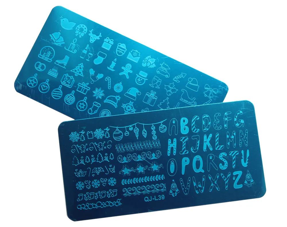 Пластины для стемпинга ногтей 1 шт. новый дизайн Хэллоуина рождественского