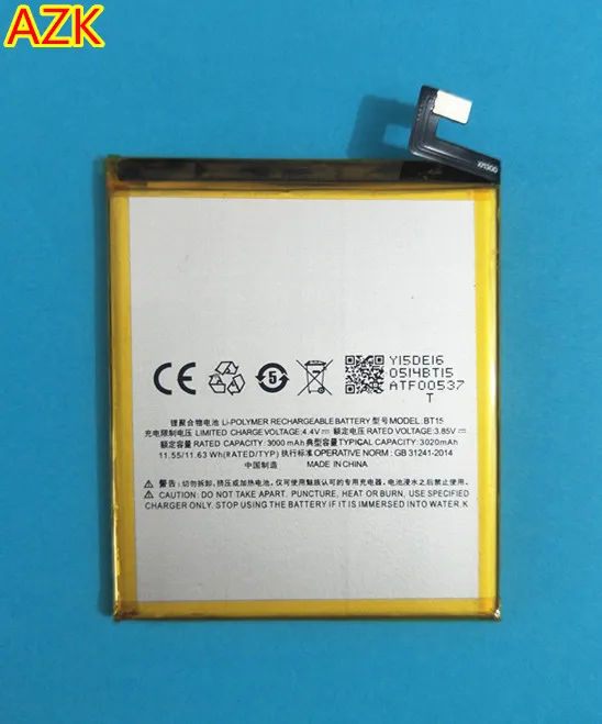 Новый BT15 3020 мА/ч Батарея для Meizu M3 M3S / мини Y685Q M688Q M688C M688M M688U телефон BT68 в наличии с