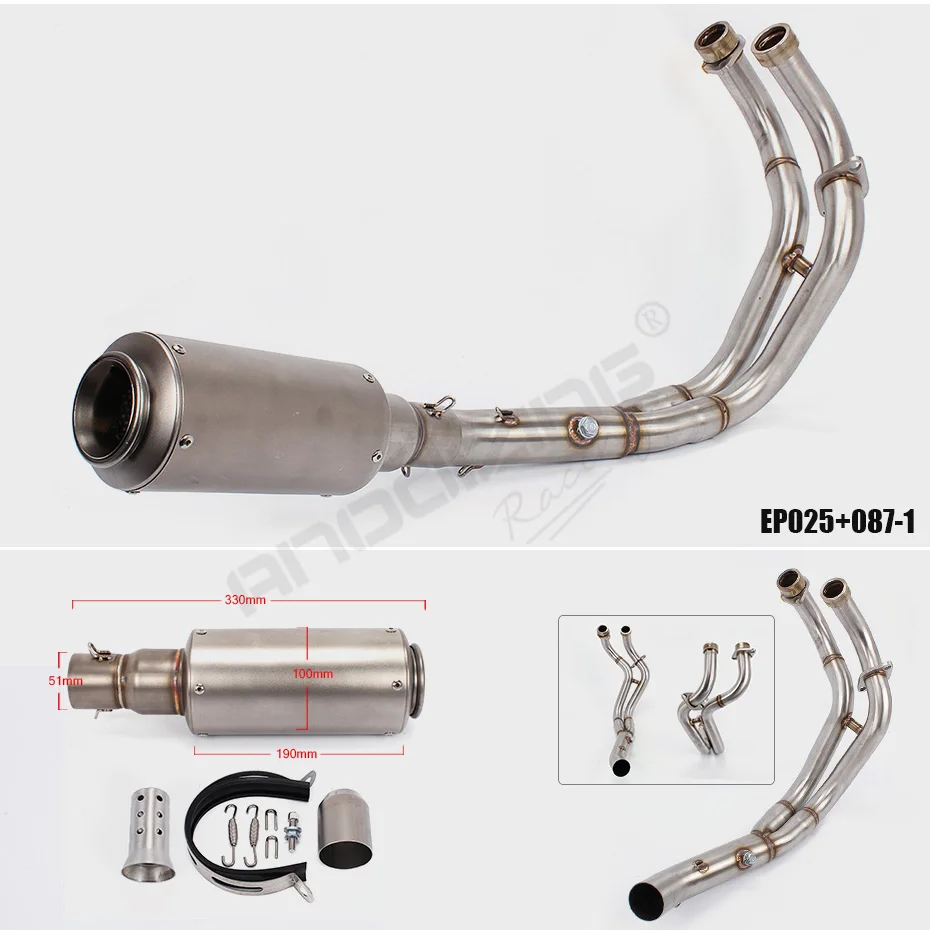 Мотоцикл углеродного волокна Выхлопной системы глушитель Конец трубы разъем