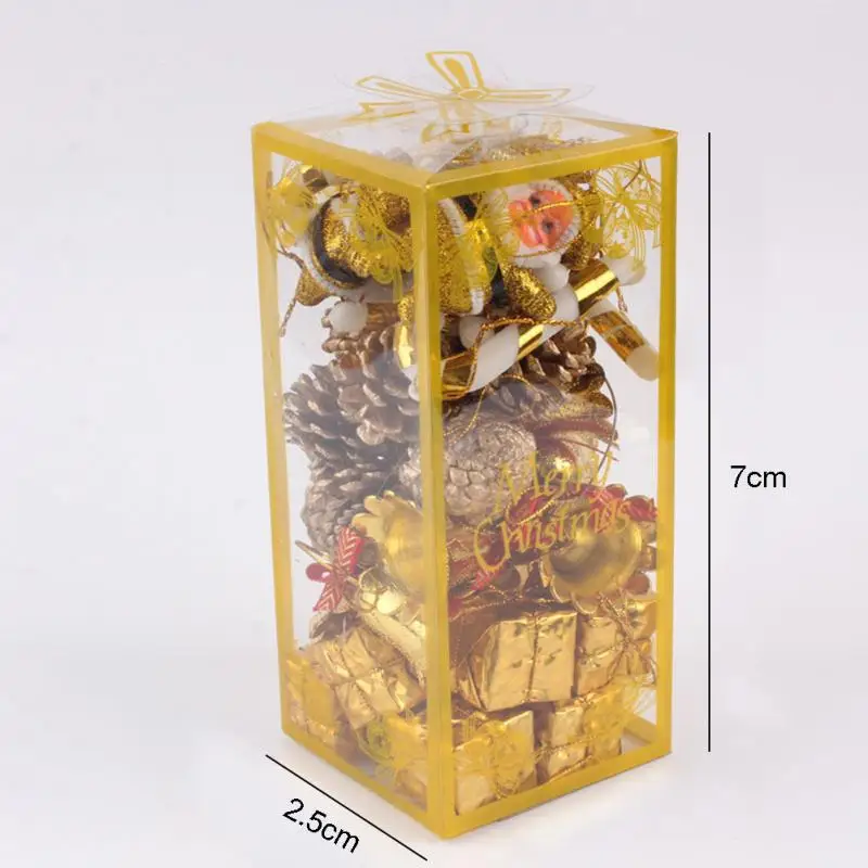 36 шт. украшения Мини Блеск висит кулон в форме колокольчика Рождественская елка