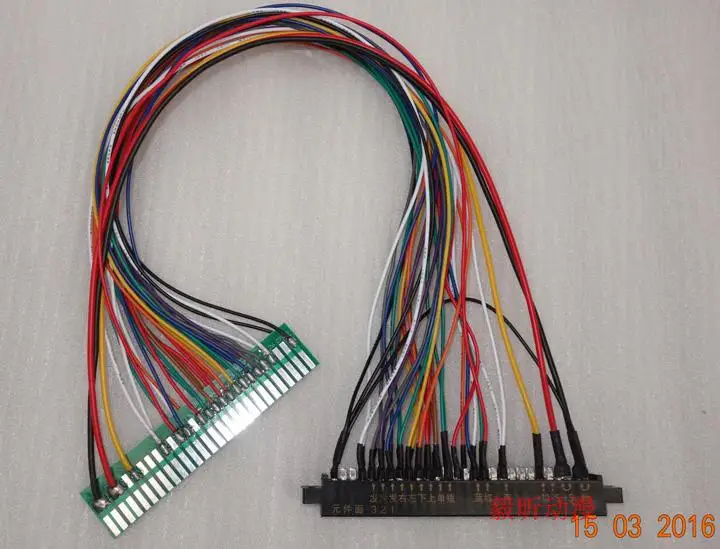 Удлинитель кабеля Jamma с пластиковой крышкой/игровым аксессуаром для машины развлечений/28 контактных проводов для аркадной игровой машины/игровой машины - Цвет: 60cm