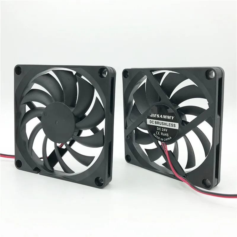 Кулер для процессора 80x80x10 вентилятор 5 в USB 12 В 24 В Ультра тихий 18dBA 3800 об/мин подшипник 80 мм радиатор 8 см чехол для компьютера вентилятор