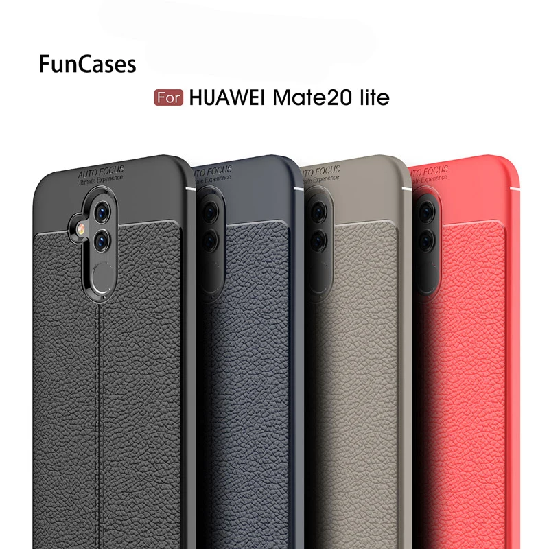 Чехол для huawei mate 20 Lite с рисунком личи Ударопрочный Мягкий силиконовый чехол