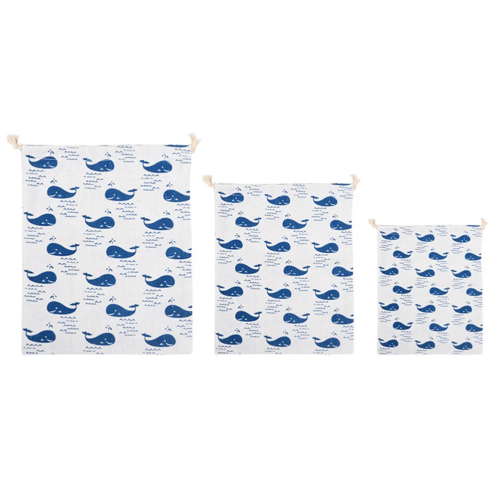 whale M Модные Портативные Сумки на шнурках; обувь для девочек; сумки; женский хлопковый дорожный мешок для хранения одежды; сумочка; Высококачественная сумка для макияжа - Цвет: whale M