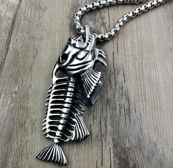 Мужские ювелирные изделия винтажное ожерелье из нержавеющей стали кулон в виде