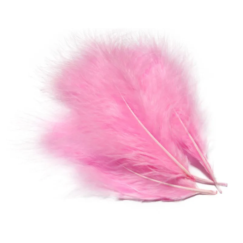 Разноцветные крашеные пушистые перья индейки 100 шт./лот для украшений сделай сам