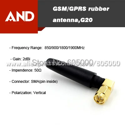 Бесплатная доставка 2 дБи quad-band 850/900/1800/1900 мГц GSM антенна sma разъем | Электронные