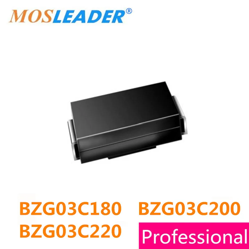Mosleader SMA BZG03C180 BZG03C200 BZG03C220 1500 шт. DO214AC 600W BZG03C180TR BZG03C200TR BZG03C220TR китайский товар