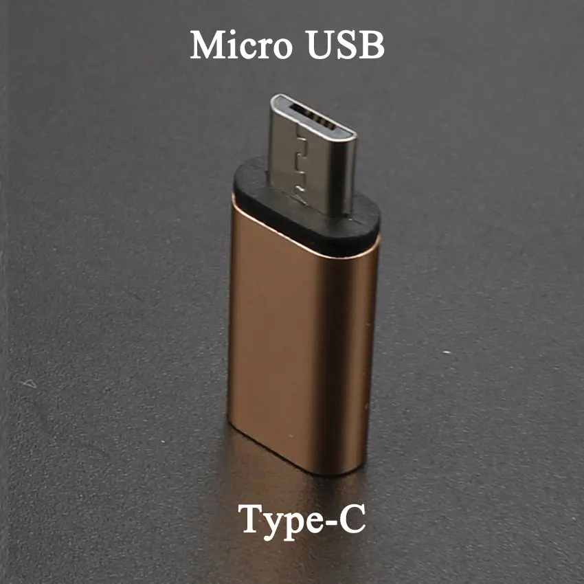 Type-C to Micro Юйси тип-c конвертер к Micro USB 3,0 USB-C адаптер для iPhone и Android зарядное устройство/дата кабель разъем к iOS порт - Цвет: Type-C to Micro