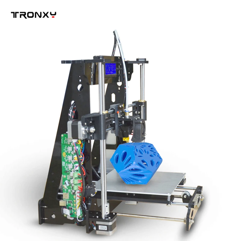 Tronxy Улучшенное Качество Высокая точность Reprap 3D принтер DIY Набор P802E bowden экструдер