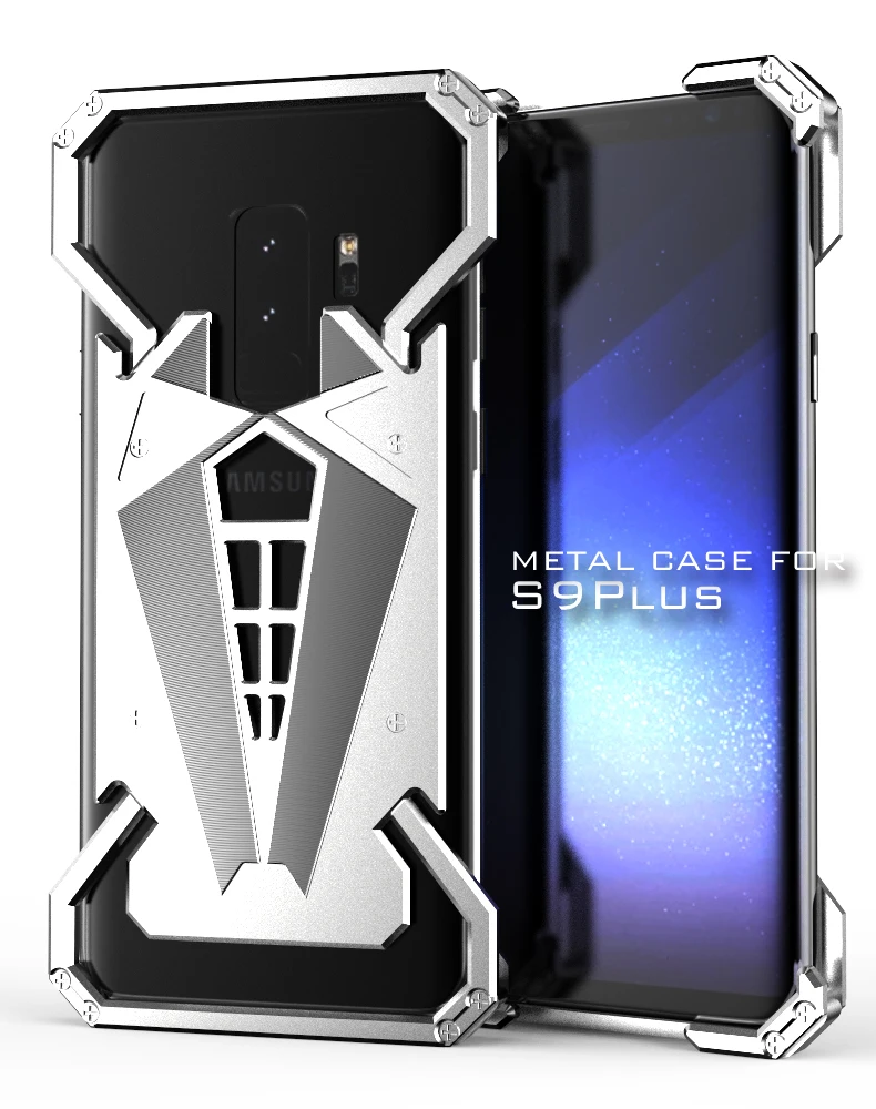 R-JUST For Samsung Galaxy Note8 Aluminum Metal Bumper Shockproof Case S9 Plus Mobile Phone Cover | Мобильные телефоны и