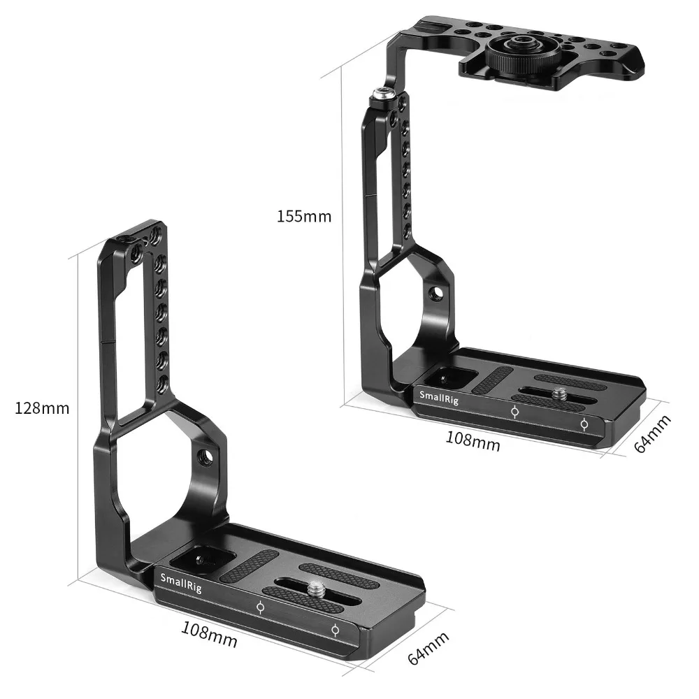 SmallRig XT3 L Пластина l-кронштейн Половина Клетка для камеры Fujifilm X-T2/X-T3 с батарейным захватом с быстросъемной Arca-type Plate 2282