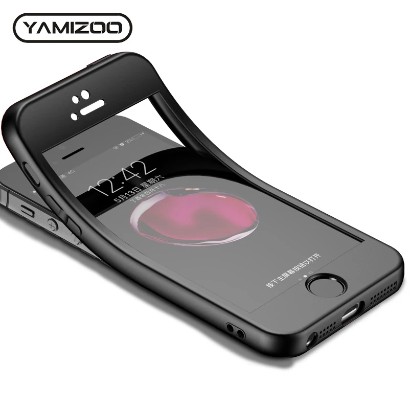 YAMIZOO чехол для iPhone 6 6s 7 8 x Plus 360 полный корпус Защитные чехлы телефонов силиконовый