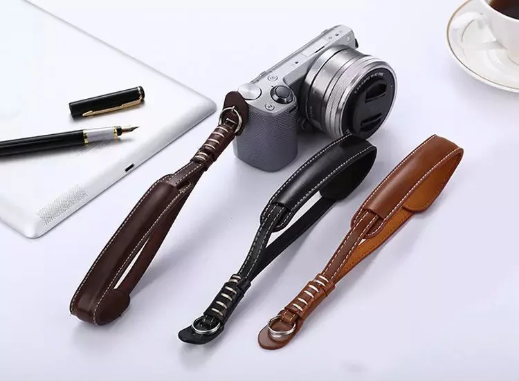 Кожаный ремешок на запястье для камеры Nikon J5 J4 J3 J2 V1 V3 P7700 P7800 P900S B700 B500|Ремни камер| |