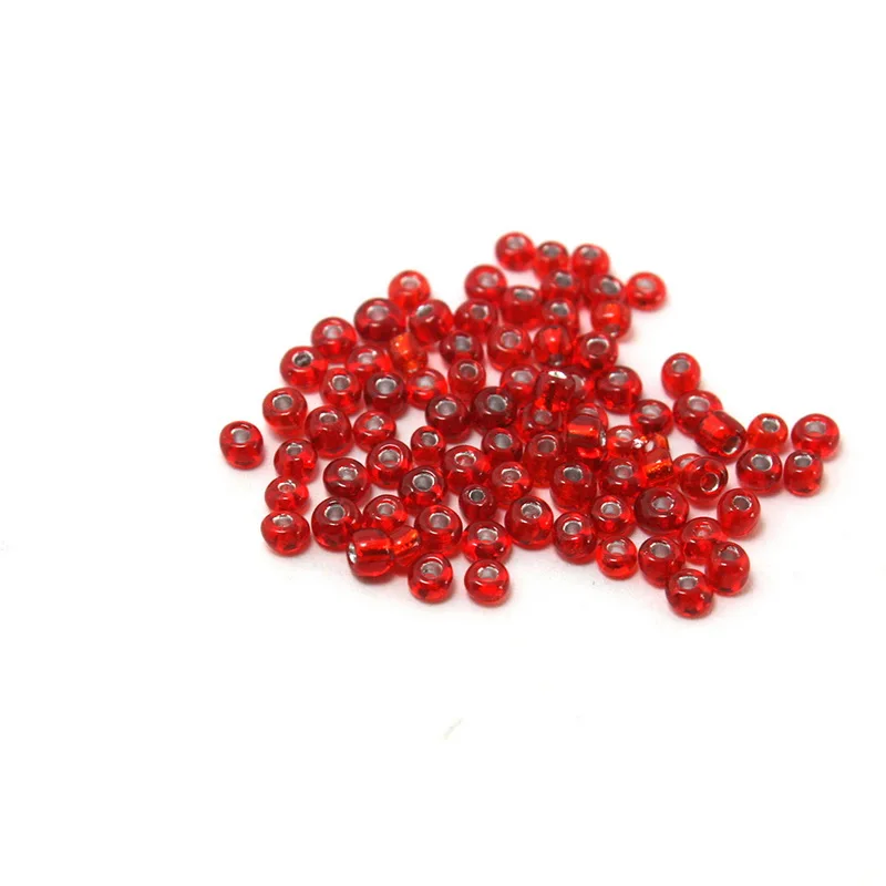 10 видов цветов 3 мм/4 мм 40 г стеклянные бусины с серебряной подкладкой свободные