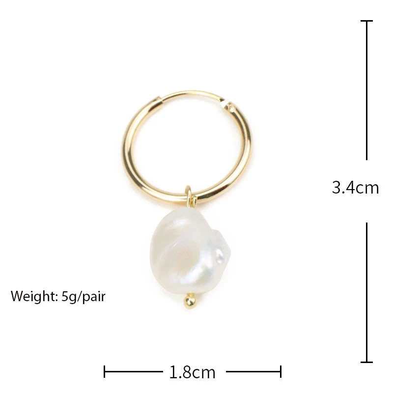 Женские серьги подвески с жемчугом GWACC винтажные геометрические в стиле барокко