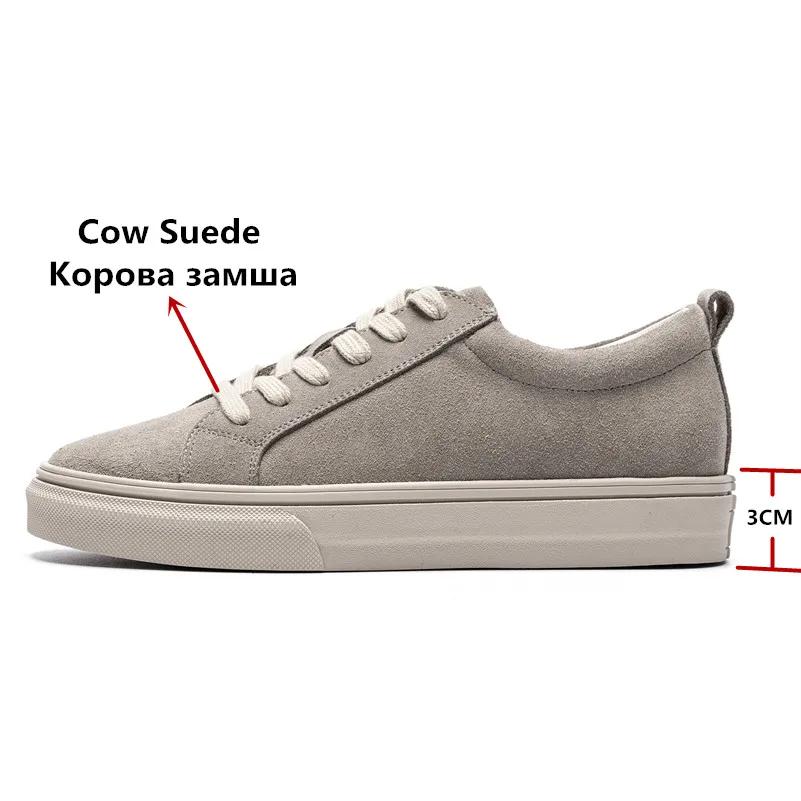 Женские кроссовки на плоской подошве FEDONAS классические из коровьей кожи с